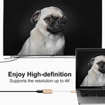 USB-C / Type-C 3.1 公頭轉 Mini DP 母頭高清轉換器，長度：12cm，銀色，金色