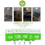 Richwell 32GB 高速 Class 10 Micro SD(TF) 記憶卡，32GB