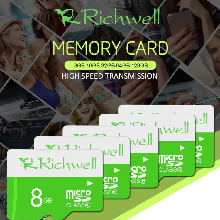 Richwell 16GB 高速 Class 10 Micro SD(TF) 記憶卡，16GB
