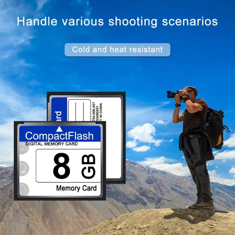 8GB Compact Flash 記憶卡，8GB
