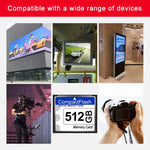 512MB Compact Flash 記憶卡，512MB