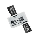 CR-5400 雙槽 Micro SDHC(TF) 轉 MS PRO Duo 轉接器，總支援容量：64GB，CR-5400