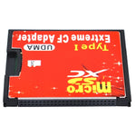 Micro SD 轉 CF Compact Flash 記憶卡轉接器，1 插槽，1 插槽