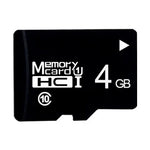 4GB 高速 Class10 黑色 TF(Micro SD) 記憶卡, 4GB