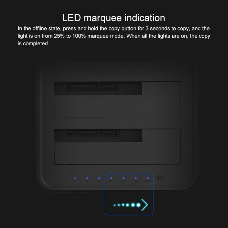 Blueendless 2.5 / 3.5吋SATA USB 3.0雙槽離線拷貝硬碟座