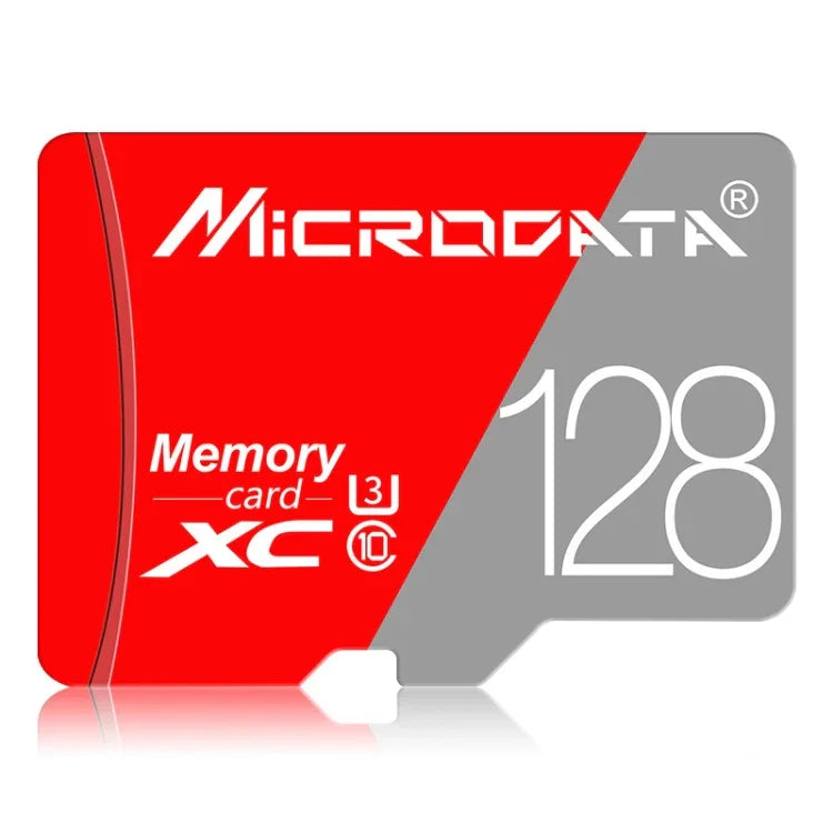 MICRODATA 128GB Class10 紅灰色 TF（Micro SD）記憶卡，128GB