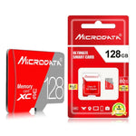 MICRODATA 128GB Class10 紅灰色 TF（Micro SD）記憶卡，128GB