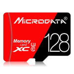 MICRODATA 128GB 高速 U3 紅黑色 TF(Micro SD) 記憶卡, 128GB