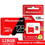 MICRODATA 128GB 高速 U3 紅黑色 TF(Micro SD) 記憶卡, 128GB