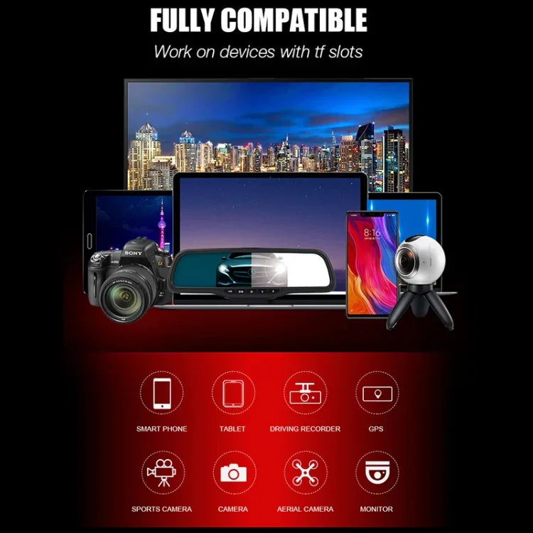 MICRODATA 128GB 高速 U3 紅黑色 TF(Micro SD) 記憶卡, 128GB