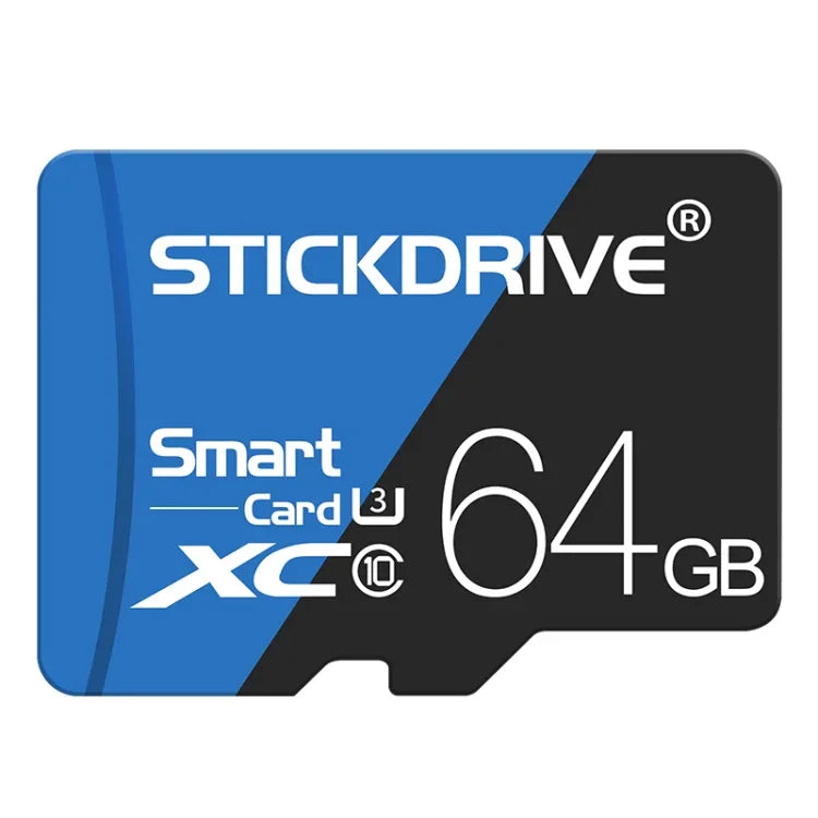STICKDRIVE 64GB 高速 U3 藍黑色 TF(Micro SD) 記憶卡, 64GB