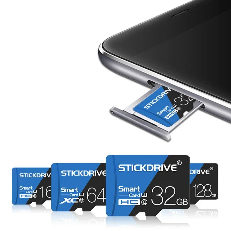 STICKDRIVE 64GB 高速 U3 藍黑色 TF(Micro SD) 記憶卡, 64GB