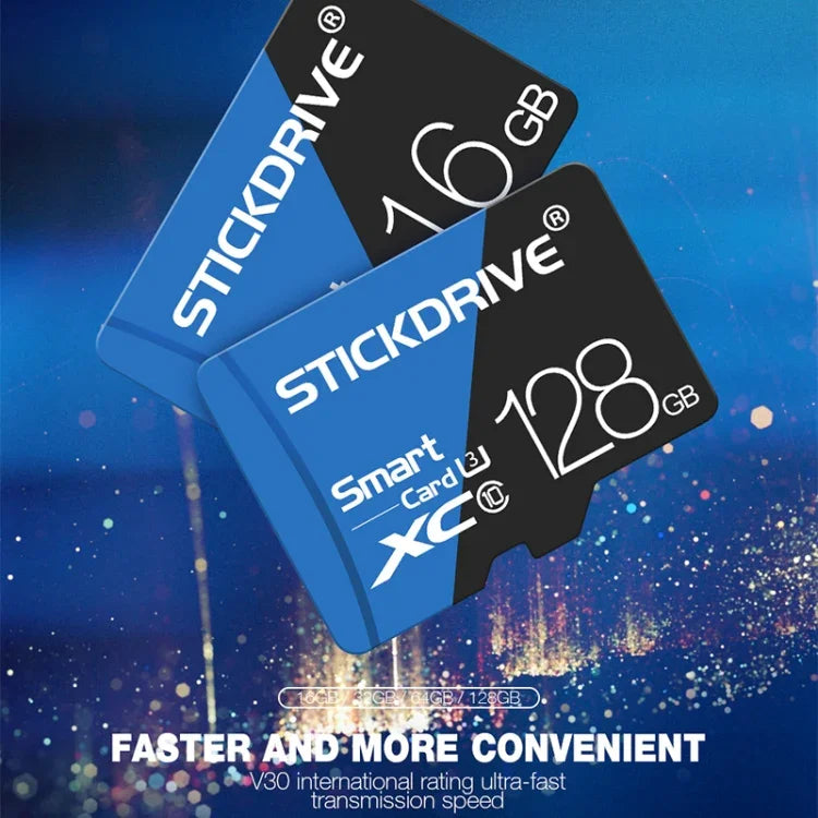 STICKDRIVE 64GB 高速 U3 藍黑色 TF(Micro SD) 記憶卡, 64GB