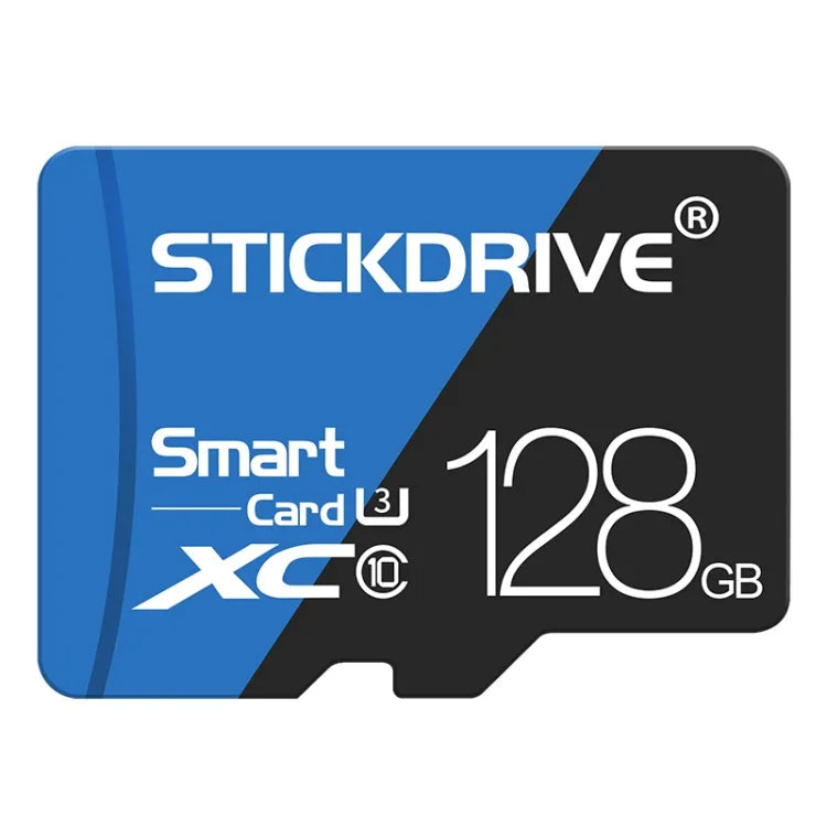STICKDRIVE 128GB 高速 U3 藍黑色 TF（Micro SD）記憶卡，128GB