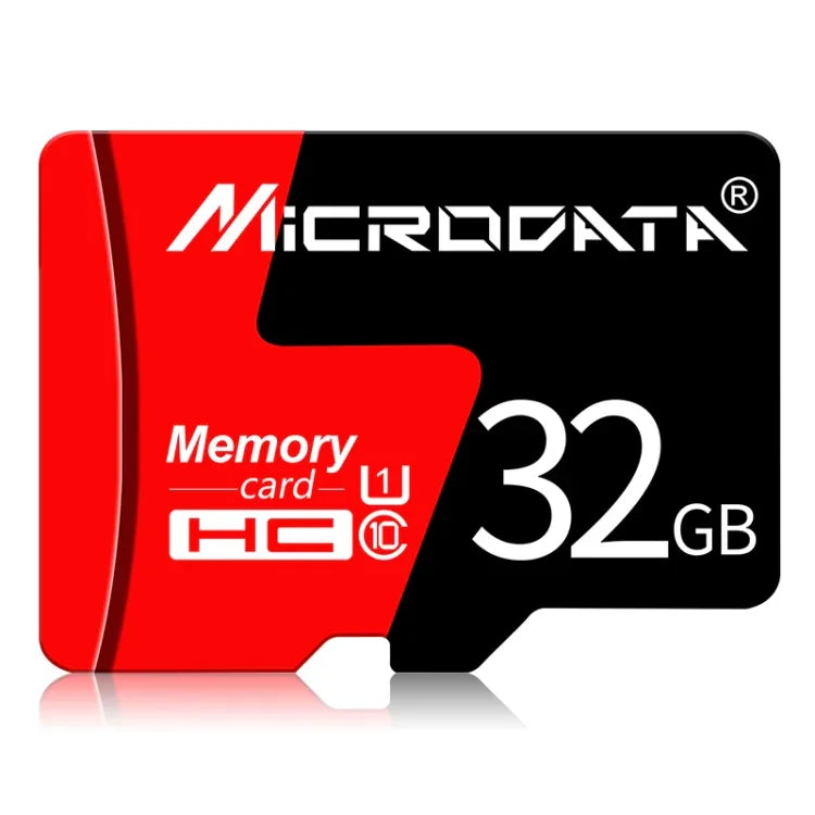 MICRODATA 32GB U1 紅黑色 TF（Micro SD）記憶卡，32GB