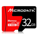 MICRODATA 32GB U1 紅黑色 TF（Micro SD）記憶卡，32GB