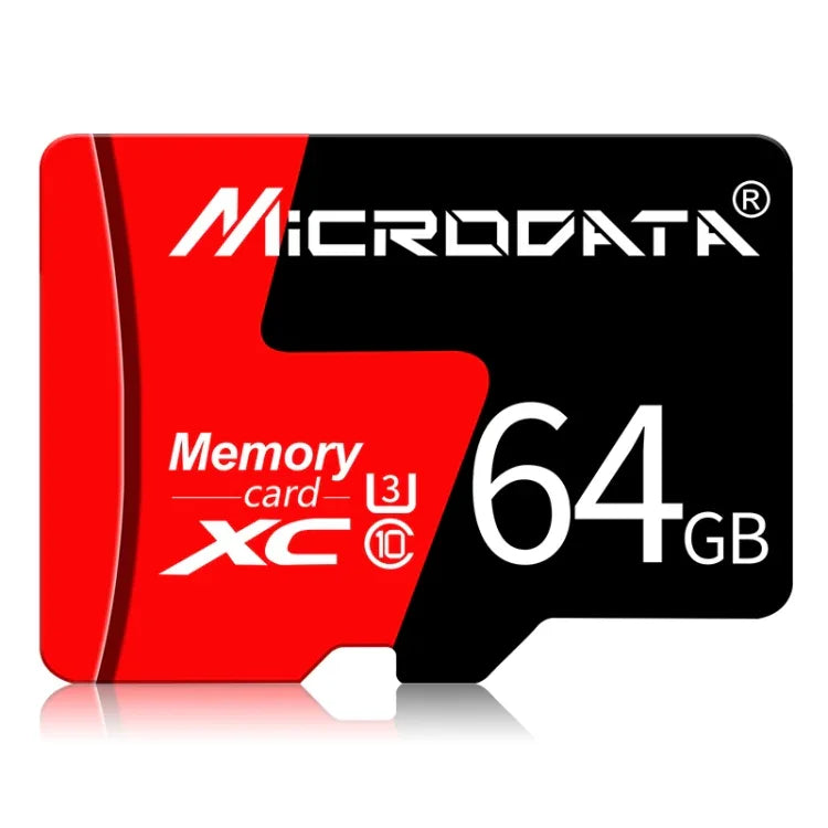MICRODATA 64GB U3 紅黑色 TF(Micro SD) 記憶卡, 64GB