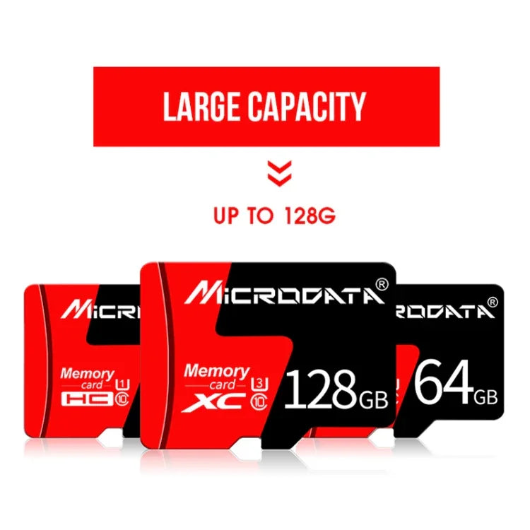 MICRODATA 64GB U3 紅黑色 TF(Micro SD) 記憶卡, 64GB