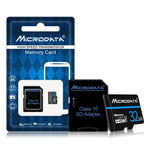 MICRODATA 32GB U1 藍線黑色 TF（Micro SD）記憶卡，32GB