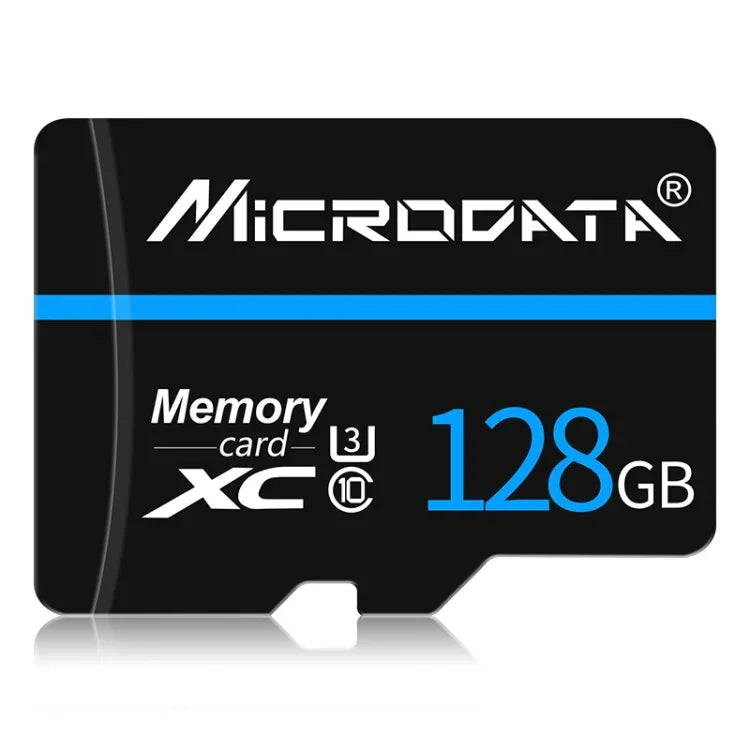 MICRODATA 128GB U3 藍線黑色 TF（Micro SD）記憶卡，128GB