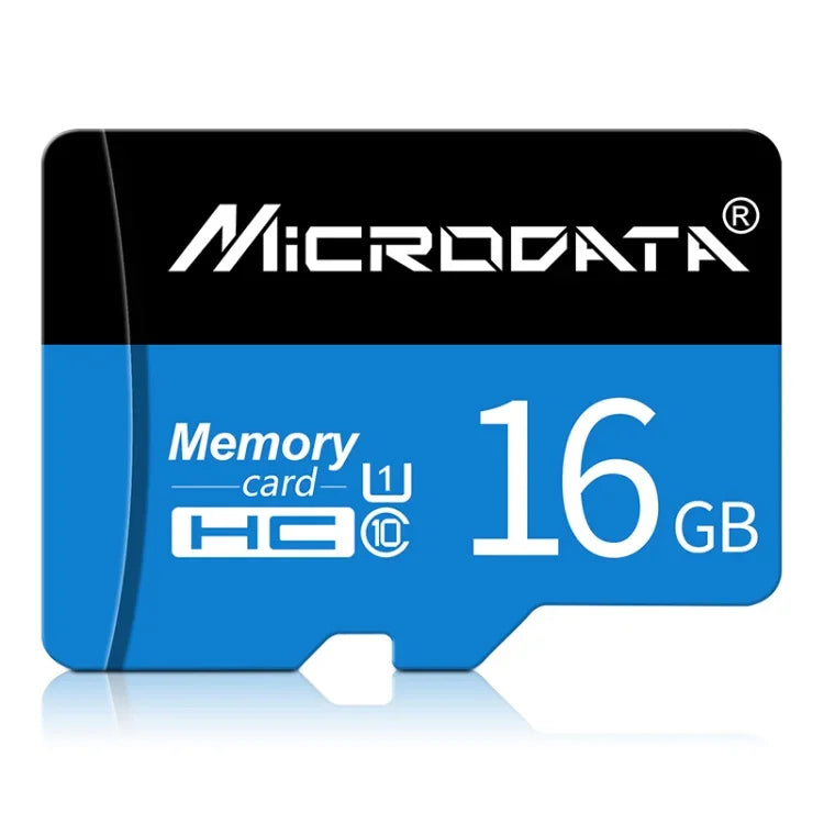 MICRODATA 16GB U1 藍黑色 TF（Micro SD）記憶卡，16GB