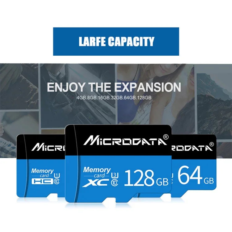 MICRODATA 16GB U1 藍黑色 TF（Micro SD）記憶卡，16GB