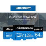 MICRODATA 128GB U3 藍黑色 TF（Micro SD）記憶卡，128GB