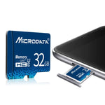 MICRODATA 16GB U1 藍色 TF（Micro SD）記憶卡，16GB