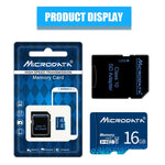 MICRODATA 16GB U1 藍色 TF（Micro SD）記憶卡，16GB