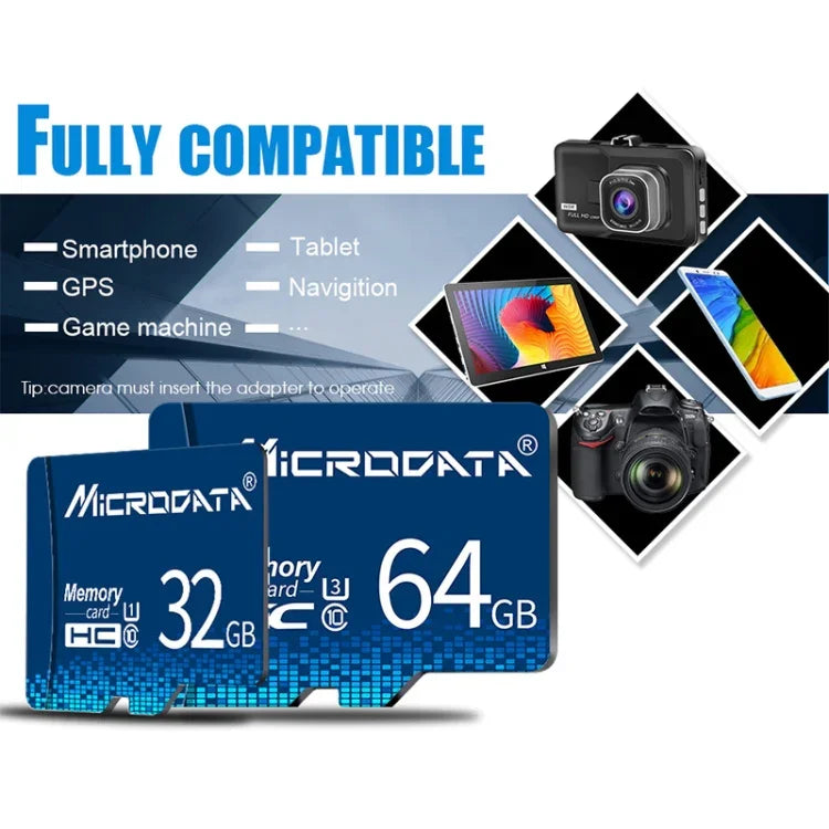 MICRODATA 32GB U1 藍色 TF（Micro SD）記憶卡，32GB