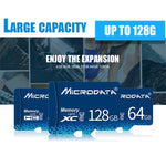 MICRODATA 128GB U3 藍色 TF（Micro SD）記憶卡，128GB