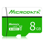 MICRODATA 8GB U1 綠白色 TF（Micro SD）記憶卡，8GB