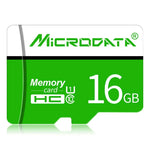 MICRODATA 16GB U1 綠白色 TF（Micro SD）記憶卡，16GB
