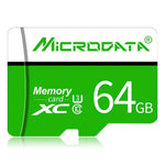 MICRODATA 64GB U3 綠白色 TF(Micro SD) 記憶卡，64GB