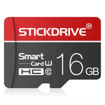 STICKDRIVE 16GB U1 白線紅黑色 TF(Micro SD) 記憶卡，16GB