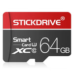 STICKDRIVE 64GB U3 白線紅黑色 TF(Micro SD) 記憶卡，64GB