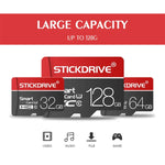 STICKDRIVE 64GB U3 白線紅黑色 TF(Micro SD) 記憶卡，64GB