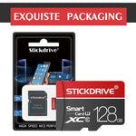 STICKDRIVE 128GB U3 白線紅黑色 TF(Micro SD) 記憶卡，128GB