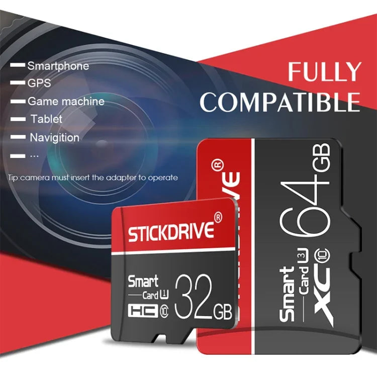 STICKDRIVE 128GB U3 白線紅黑色 TF(Micro SD) 記憶卡，128GB