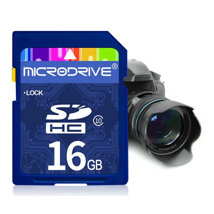 Microdrive 16GB 高速 Class 10 SD 記憶卡，適用於所有帶 SD 卡槽的數位設備，16GB