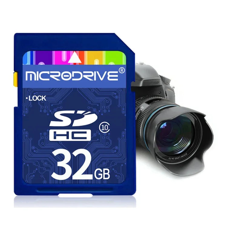 Microdrive 32GB 高速 Class 10 SD 記憶卡，適用所有帶 SD 卡槽的數位設備，32GB