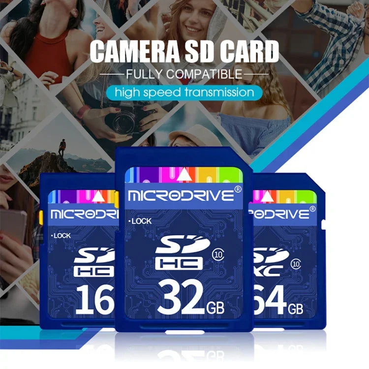 Microdrive 32GB 高速 Class 10 SD 記憶卡，適用所有帶 SD 卡槽的數位設備，32GB