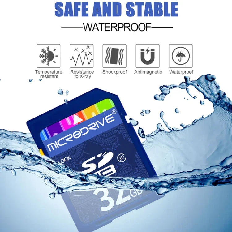 Microdrive 64GB High Speed Class 10 SD Memory Card for All Digital Devices with SD Card Slot, 64GB