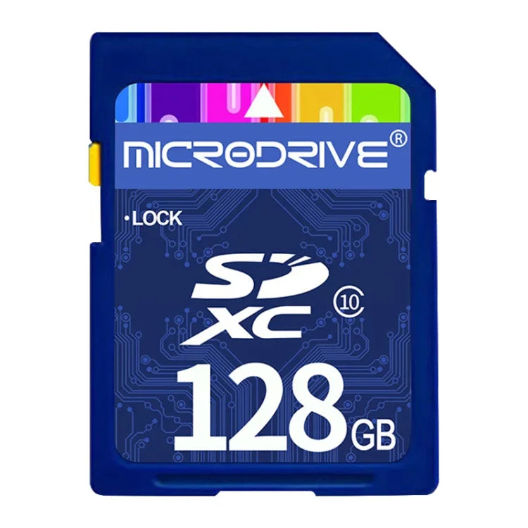 Microdrive 128GB 高速 Class 10 SD 記憶卡，適用所有帶 SD 卡槽的數位設備，128GB