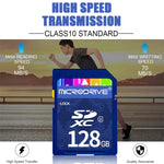 Microdrive 128GB 高速 Class 10 SD 記憶卡，適用所有帶 SD 卡槽的數位設備，128GB