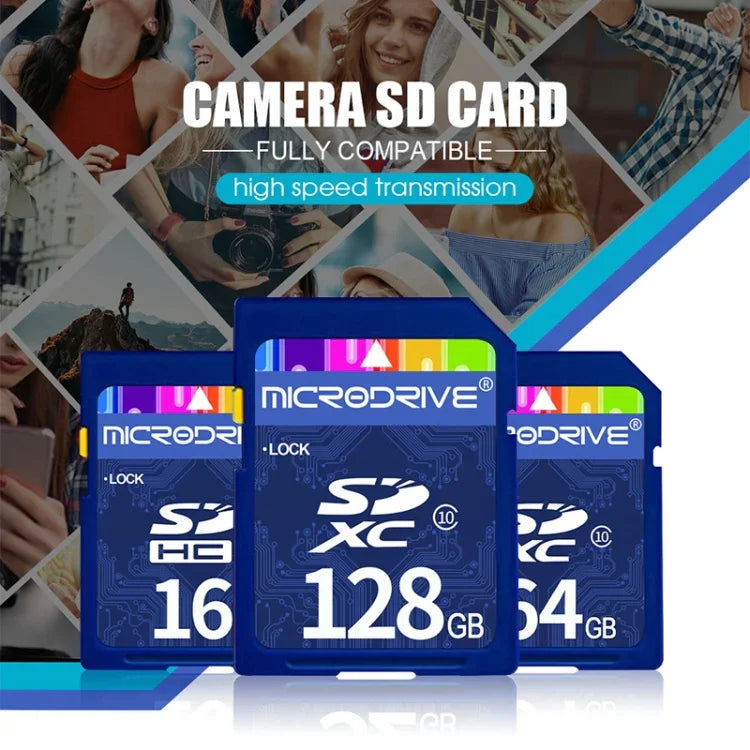 Microdrive 128GB 高速 Class 10 SD 記憶卡，適用所有帶 SD 卡槽的數位設備，128GB