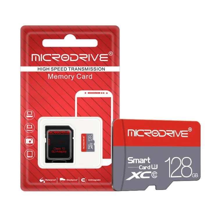 Microdrive 128GB 高速 Class 10 Micro SD(TF) 記憶卡，128GB