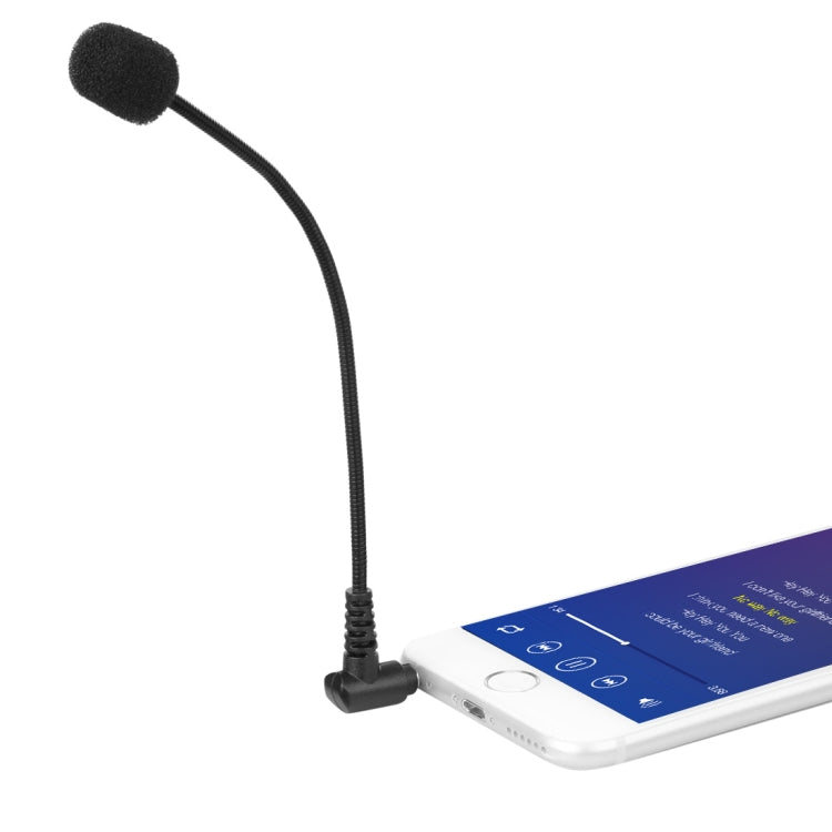 BOYA BY-UM4 3.5mm 接口插頭直播全向電容麥克風迷你柔性麥克風，適用於 iPhone、Galaxy、華為、LG 及其他智慧型手機