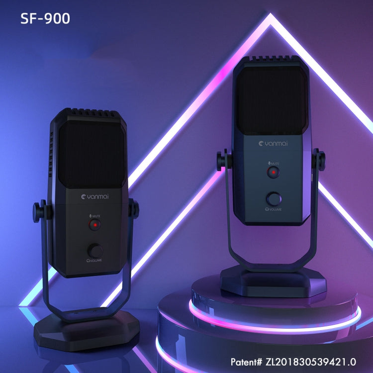 Yanmai SF-900 多功能四指向錄音室錄音電容麥克風附桌面支架
