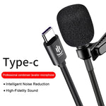 YICHUANG YC-LM10 USB-C / Type-C 智能降噪電容領夾麥克風，線長：1.5m，YC-LM10